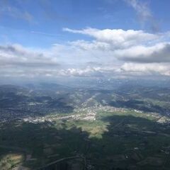 Flugwegposition um 15:31:41: Aufgenommen in der Nähe von Gemeinde Lustenau, Lustenau, Österreich in 1564 Meter